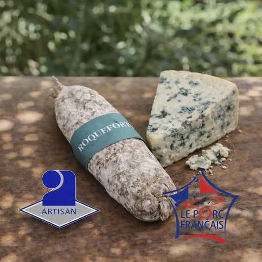 Saucisson artisanal roquefort Ôsaucissons