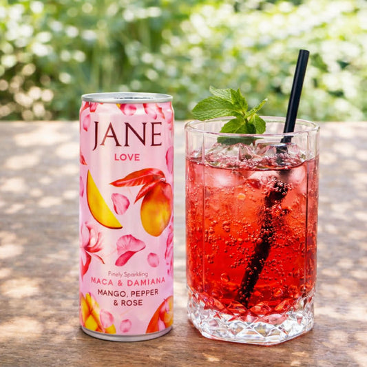 Eau pétillante mangue peper rose