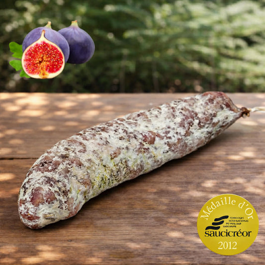 Saucisson artisanal figues