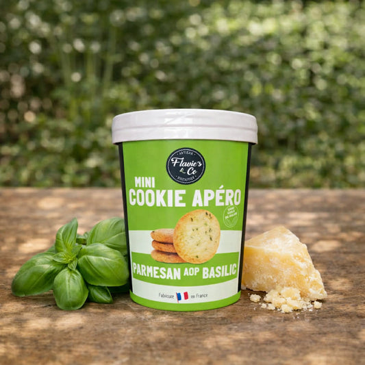 Biscuits apéro artisanal parmesan basilic