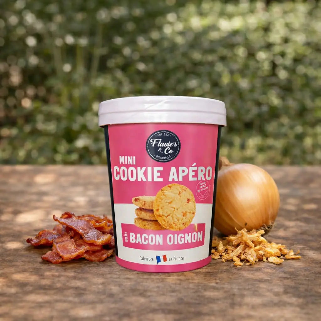 Biscuits apéro artisanal oignons bacon Ôsaucissons