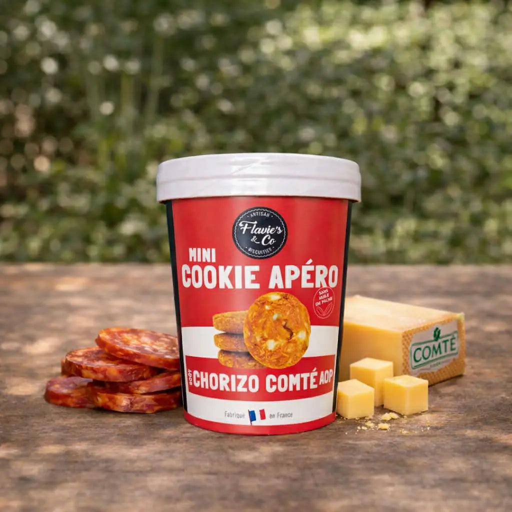 Biscuits apéro artisanal comté chorizo Ôsaucissons