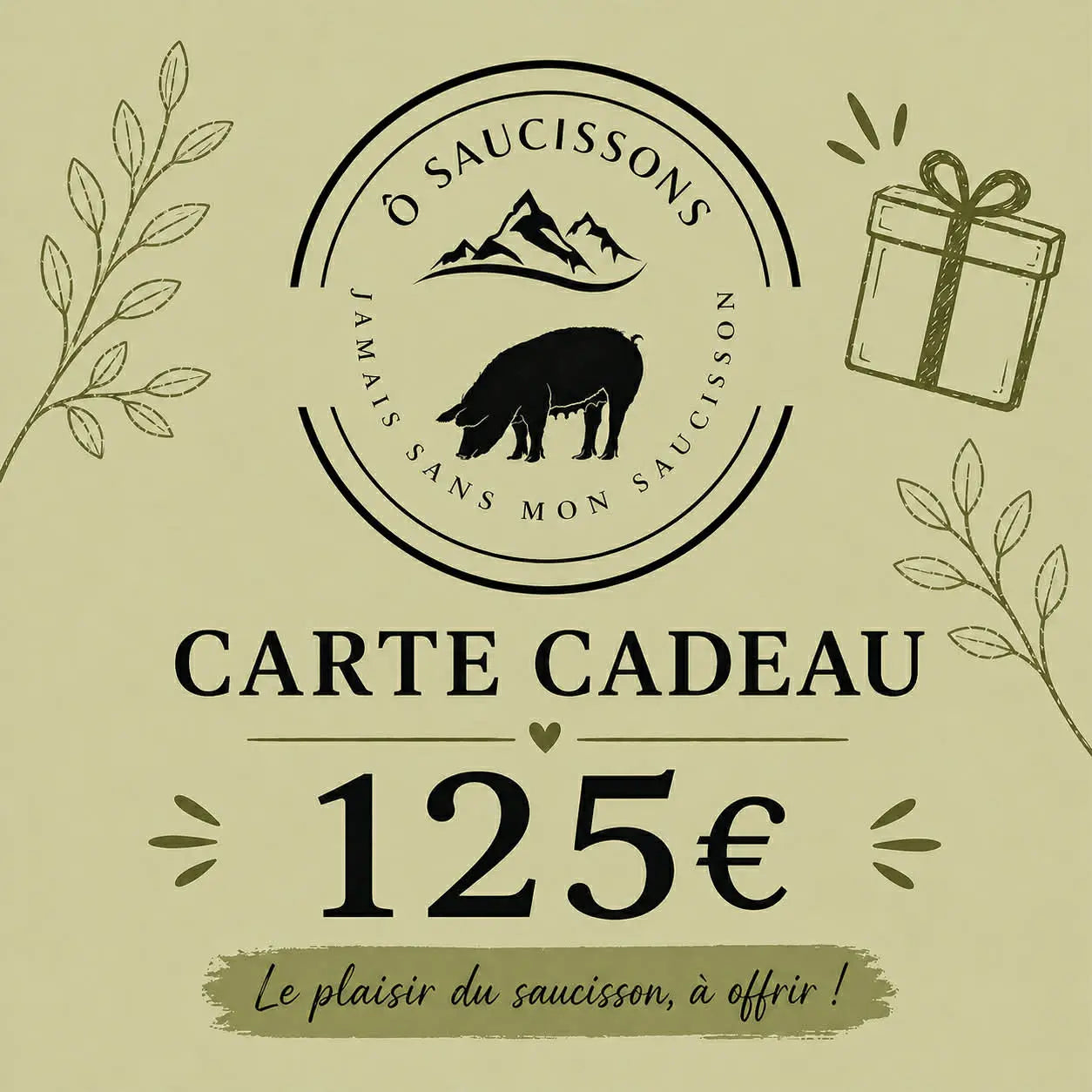 Carte cadeau Ôsaucissons