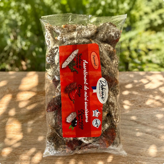 Mix apéro herbe de Provence chorizo olive Ôsaucissons