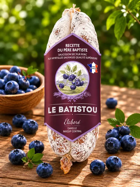 saucisson artisanal MYRTILLE Ôsaucissons