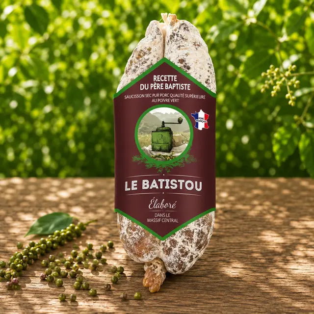 saucisson artisanal poivre vert Ôsaucissons
