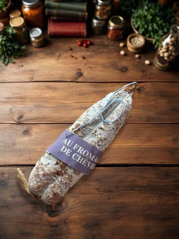 Saucisson artisanal au fromage de chèvre