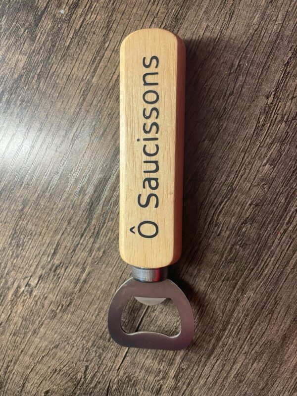 Décapsuleur bois brut